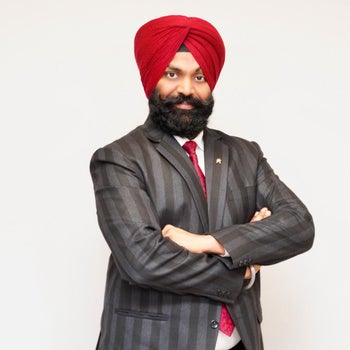 Portrait of Manjit Singh, Associate.